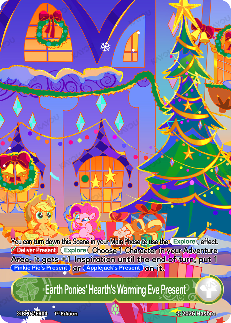 Earth Ponies' Hearth's Warming Eve Present ※BP04-ER04-B