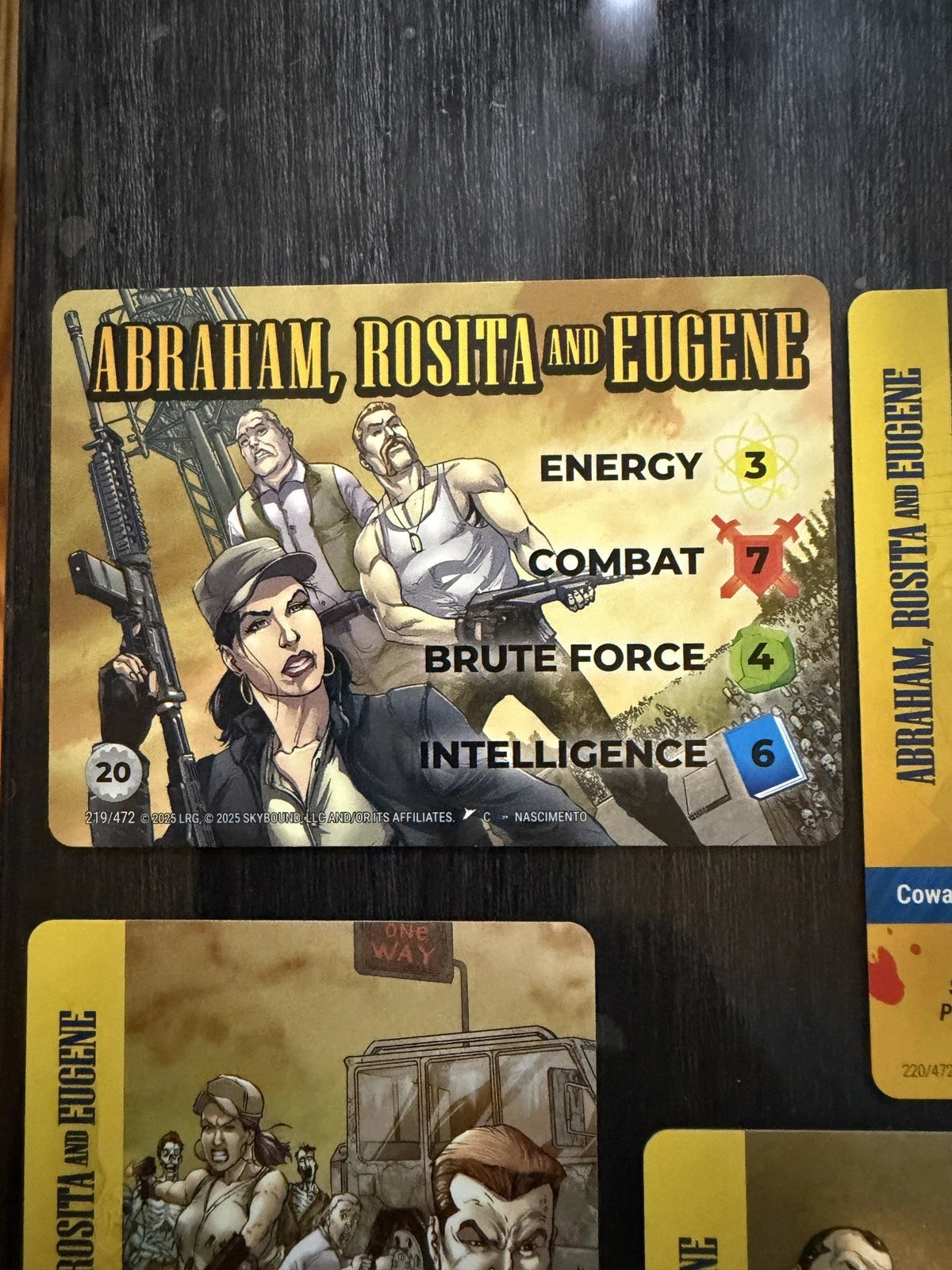 ABRAHAM, ROSITA & EUGENE Overpower Skybound Invincible/Walking Dead 7-Card Set