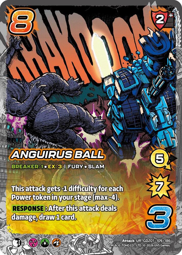 Reign of Kaiju: Anguirus Ball 109-186 Ultra Rare
