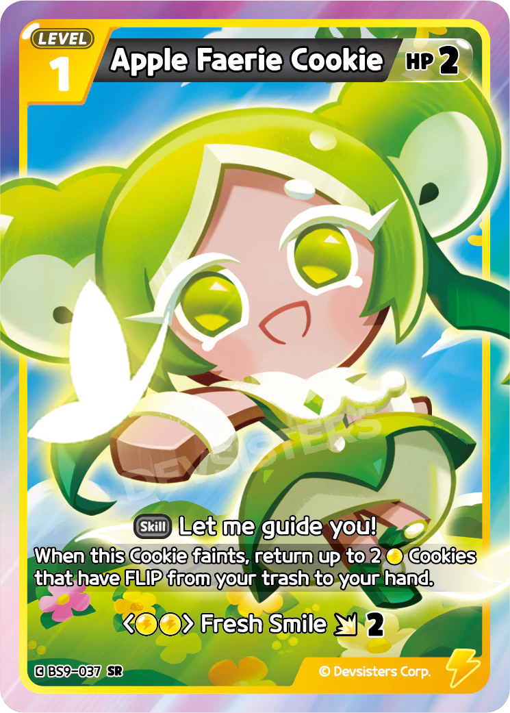 Apple Faerie Cookie BS9-037 SUPER RARE (YELLOW)