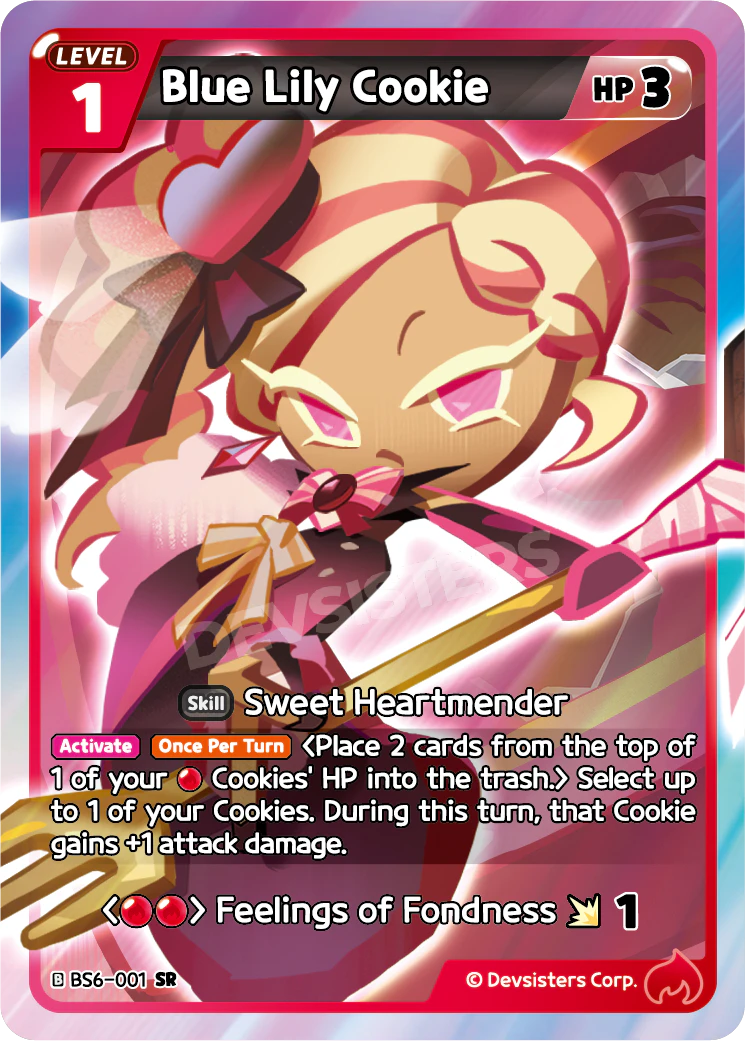 Blue Lily Cookie BS6_001 Red SR