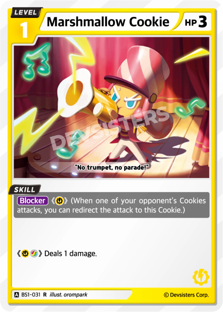 Marshmallow cookie BS1-031 Rare