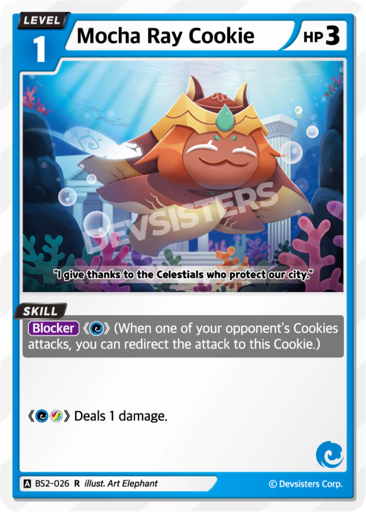 Mocha Ray Cookie BS2-026 Rare