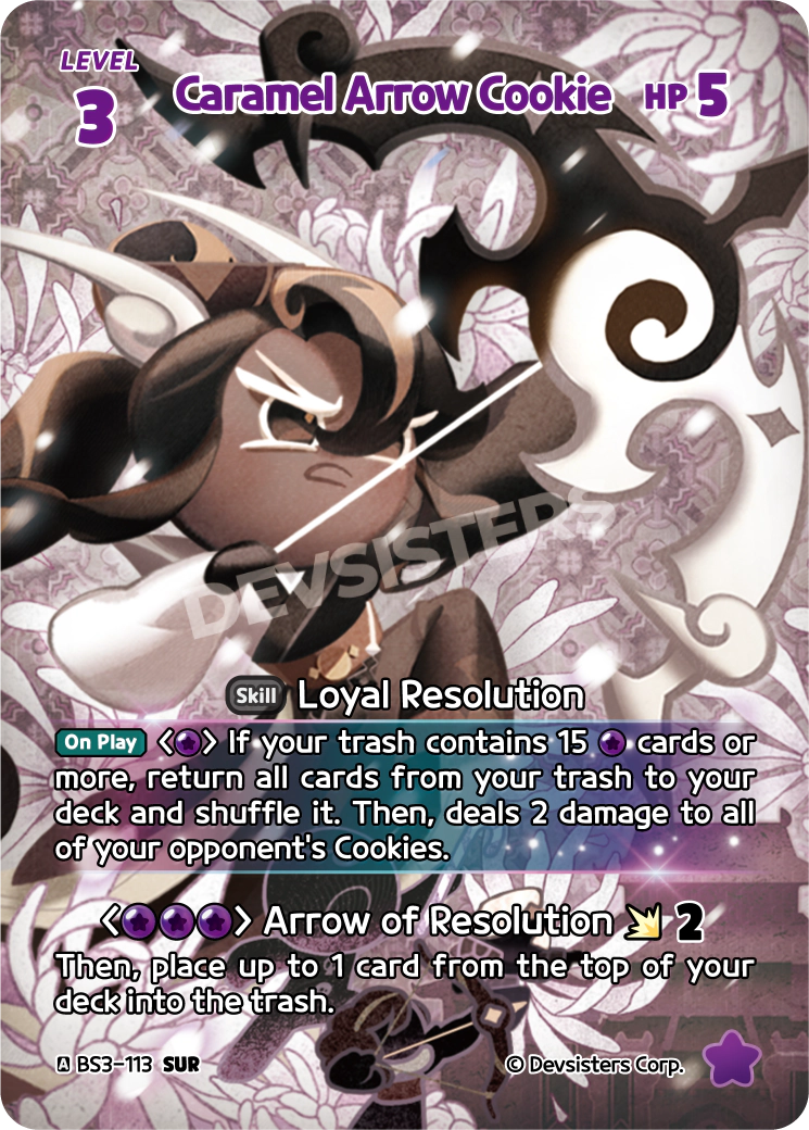 Caramel Arrow Cookie BS3-113 SUR