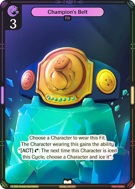 Champions Belt #177 common Foil