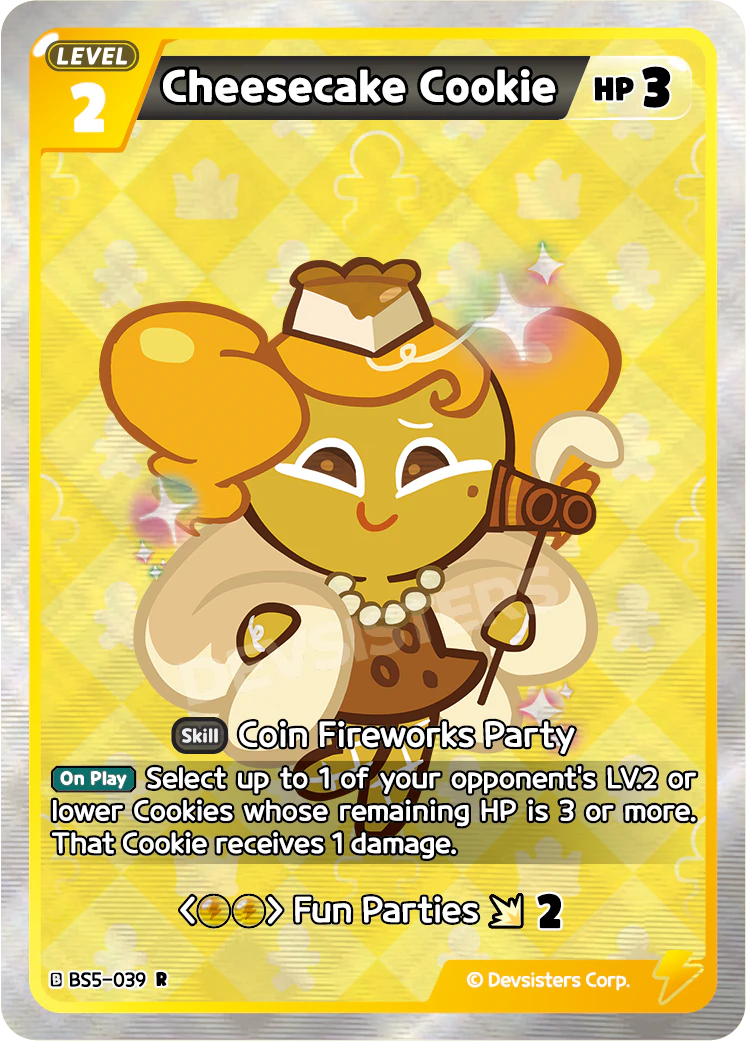 Cheesecake Cookie BS5_039 Yellow Rare