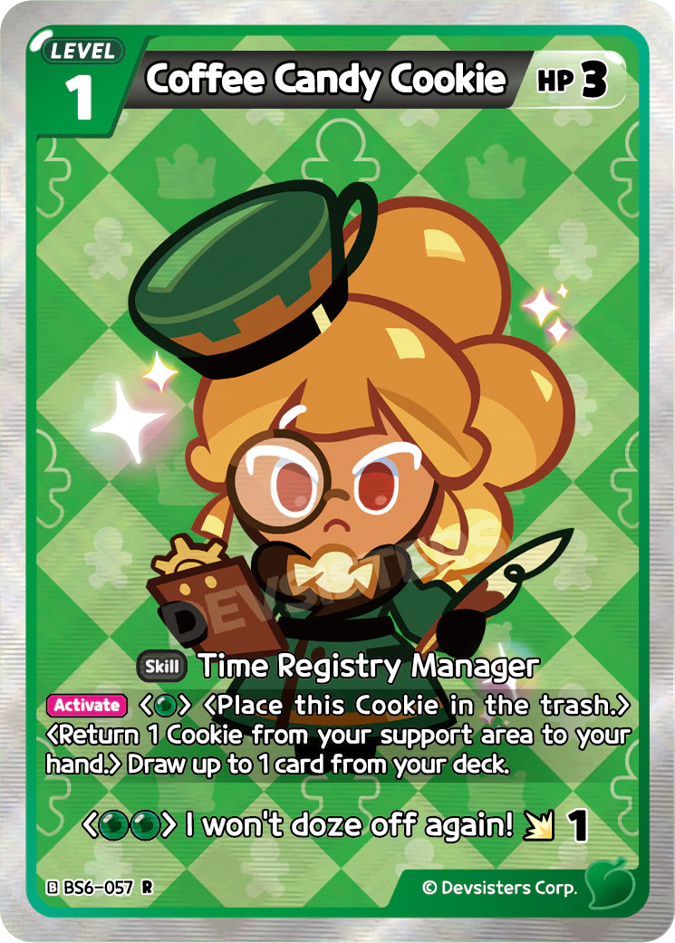 Coffee Candy Cookie BS6_057 Green Rare