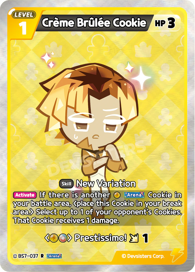 Creme Brulee Cookie BS7_037 Yellow Mix Rare