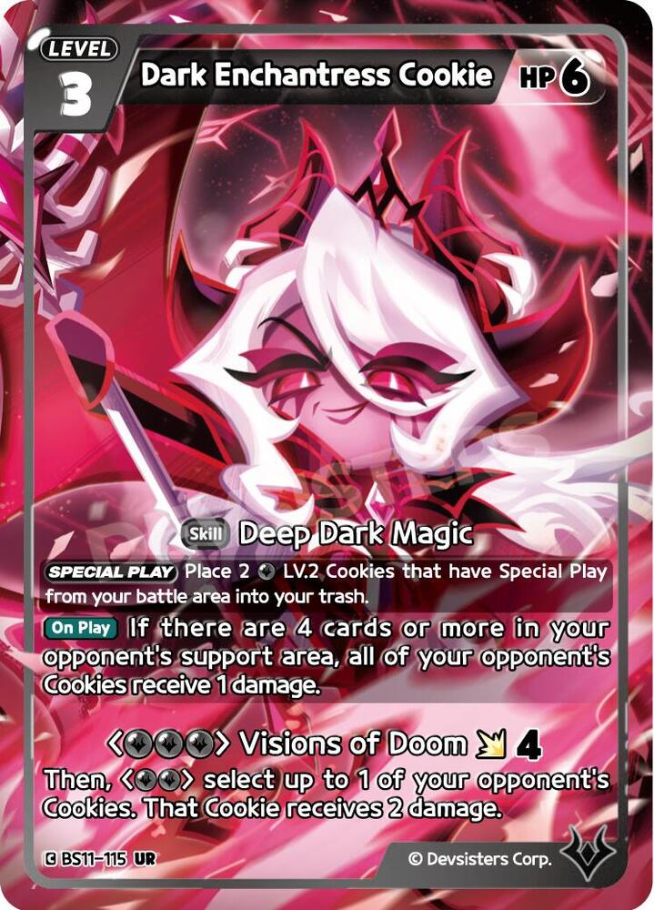 Dark Enchantress Cookie (115) - The Dark Enchantress War (BS10-BS11) Black