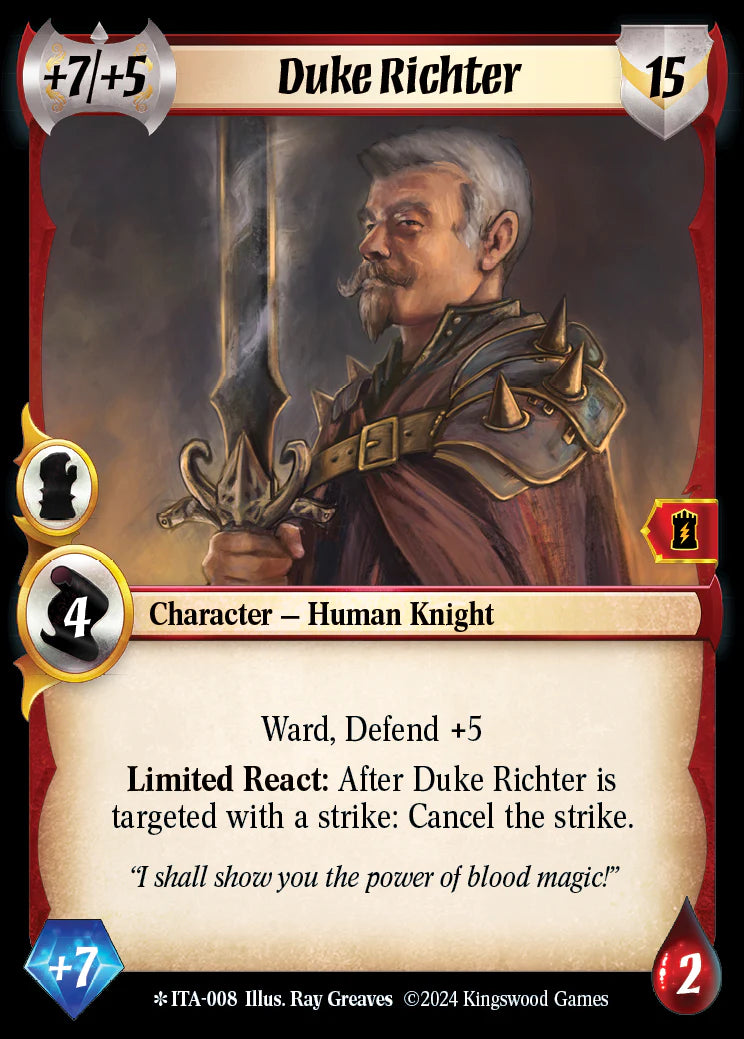 Duke Richter ITA-008 Legendary Foil