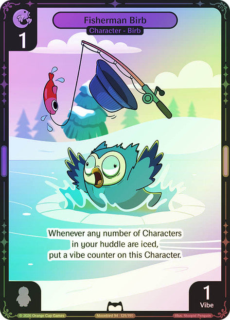 Fisherman Birb #129 Common Foil