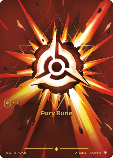 Fury Rune OGN 007a-298 Showcase