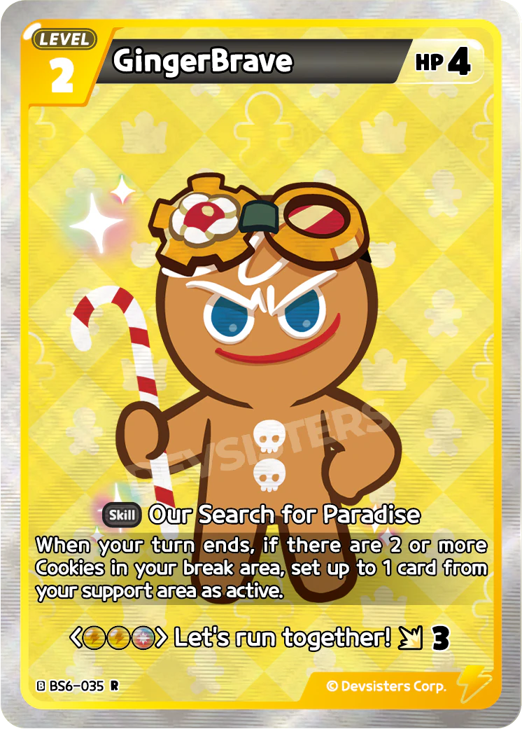 GingerBrave BS6_035 Yellow Mix Rare