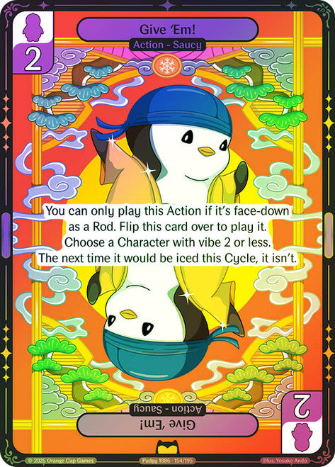 Vibes: Birb & Pengu: Give 'Em! #154 Foil