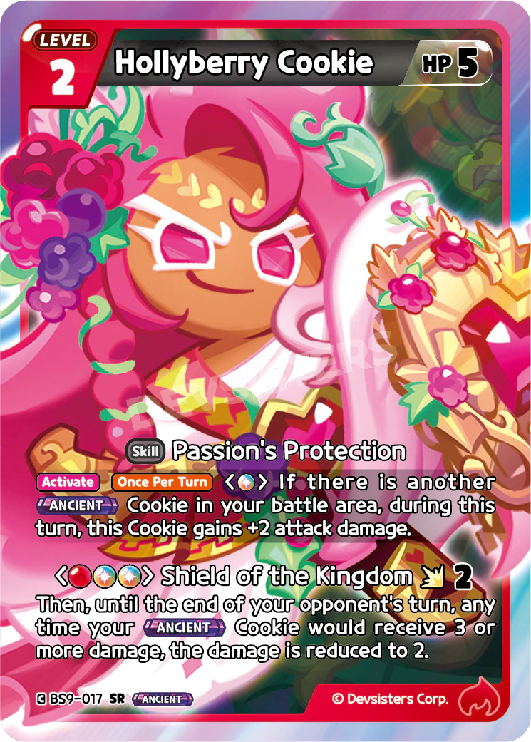 Hollyberry Cookie BS9-017 SUPER RARE (RED MIX)