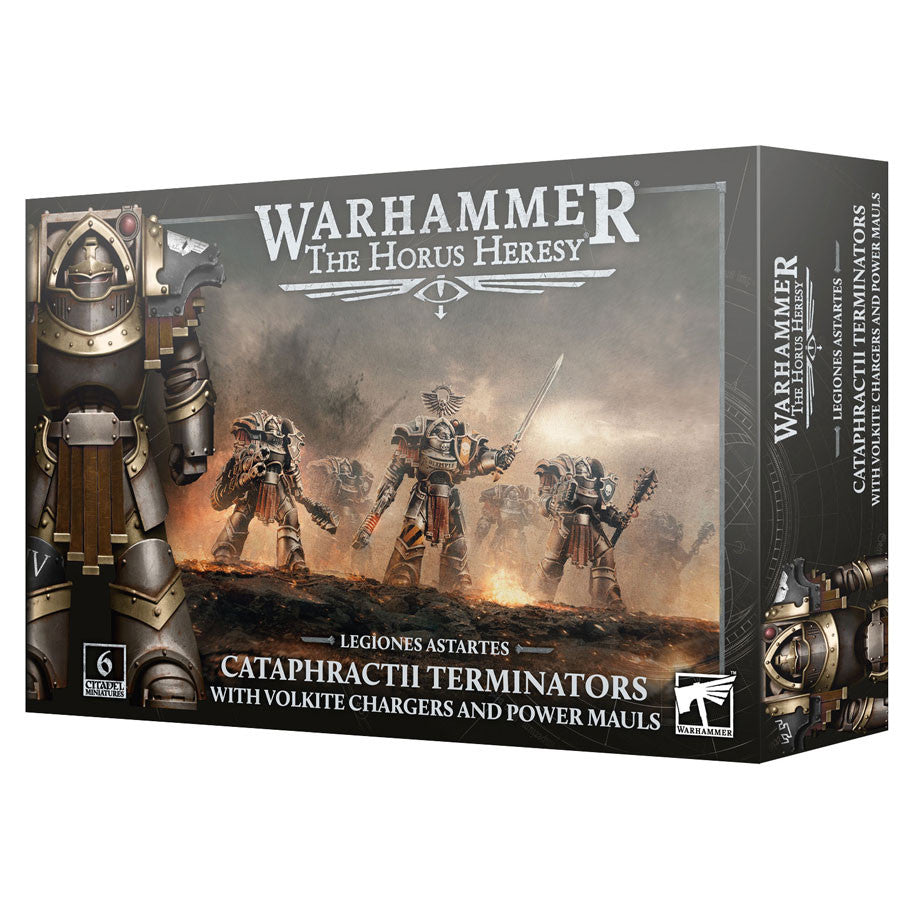 Horus Heresy Cataphractii Terminators with Volkite Chargers and Power Mauls