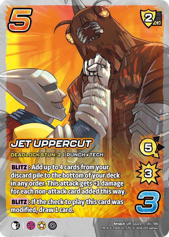 Reign of Kaiju: Jet Uppercut GDZ01 134-186 Ultra Rare