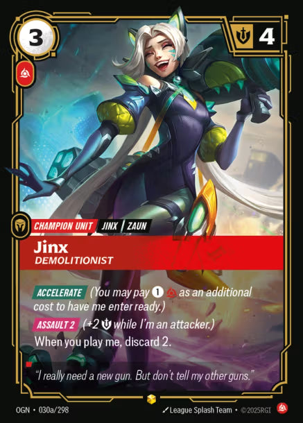 Jinx, Demolitionist OGN 030a-298 Showcase