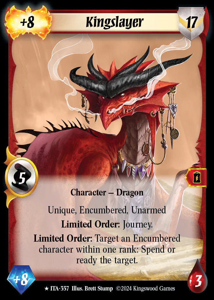 Kingslayer ITA-357 Rare (Extended Art) Foil