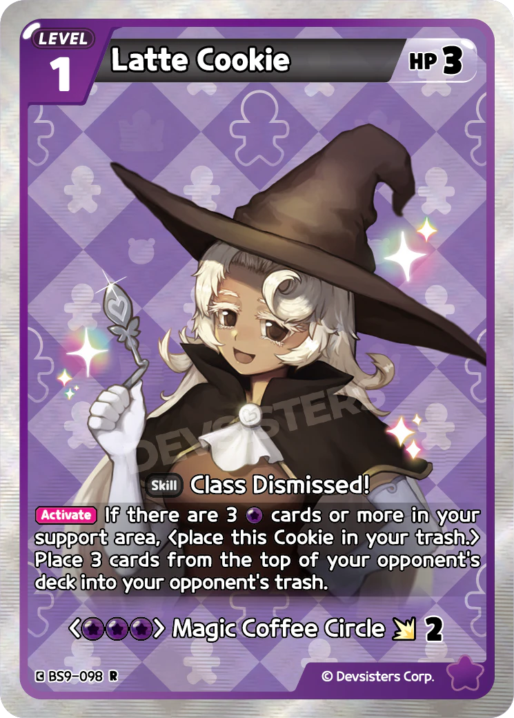 Latte Cookie BS9-098 RARE