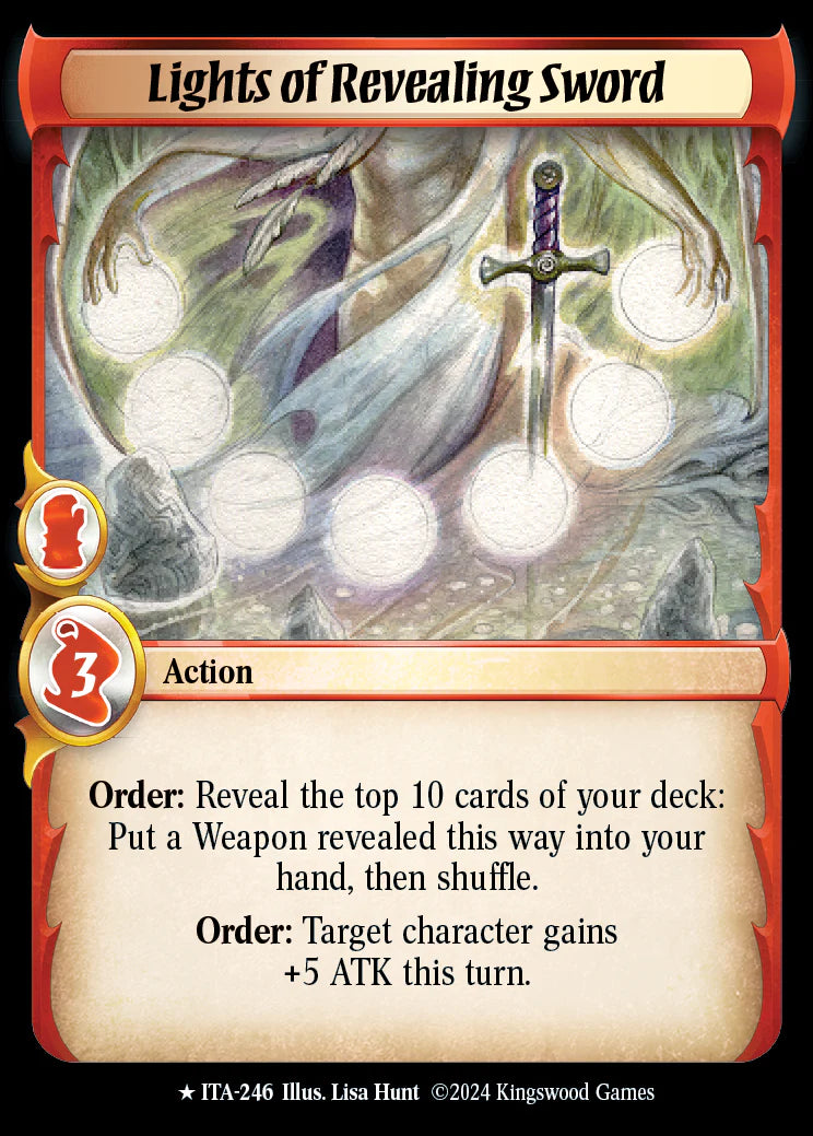 Lights of Revealing Sword ITA-246 Rare Foil