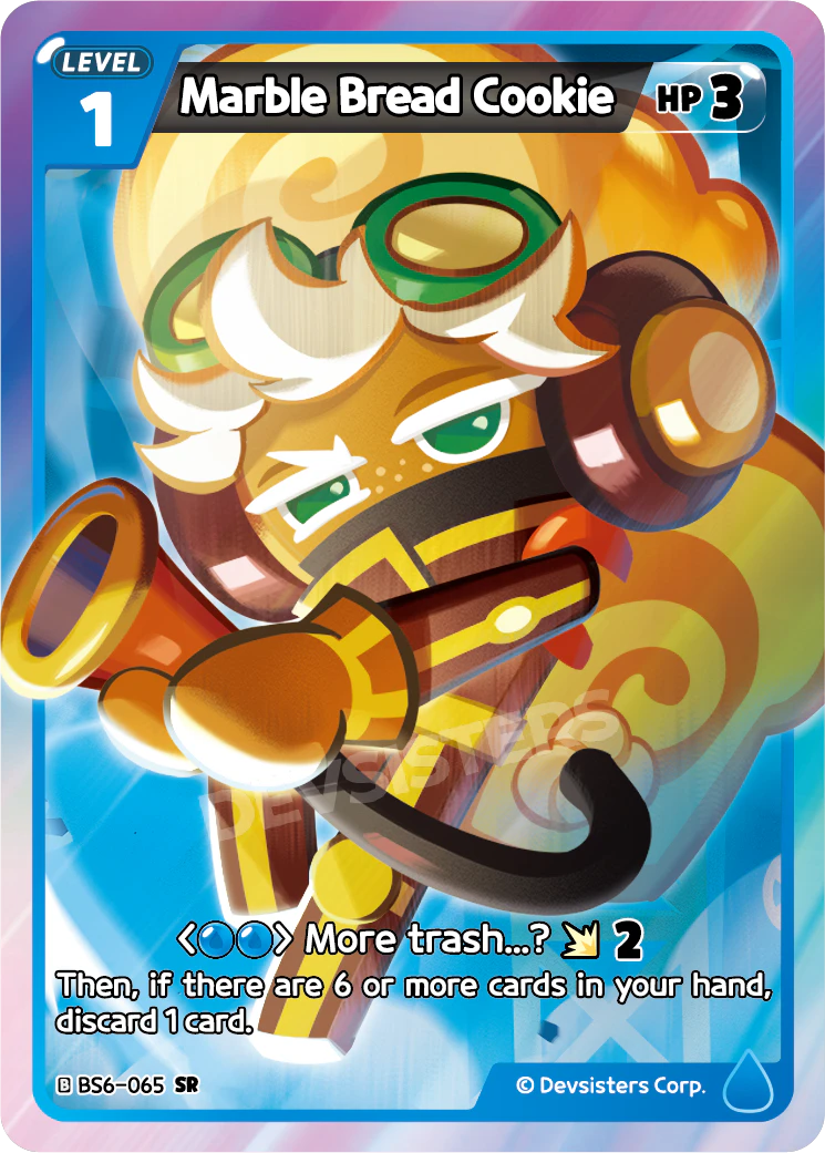 Marble Bread Cookie BS6_065 Blue SR