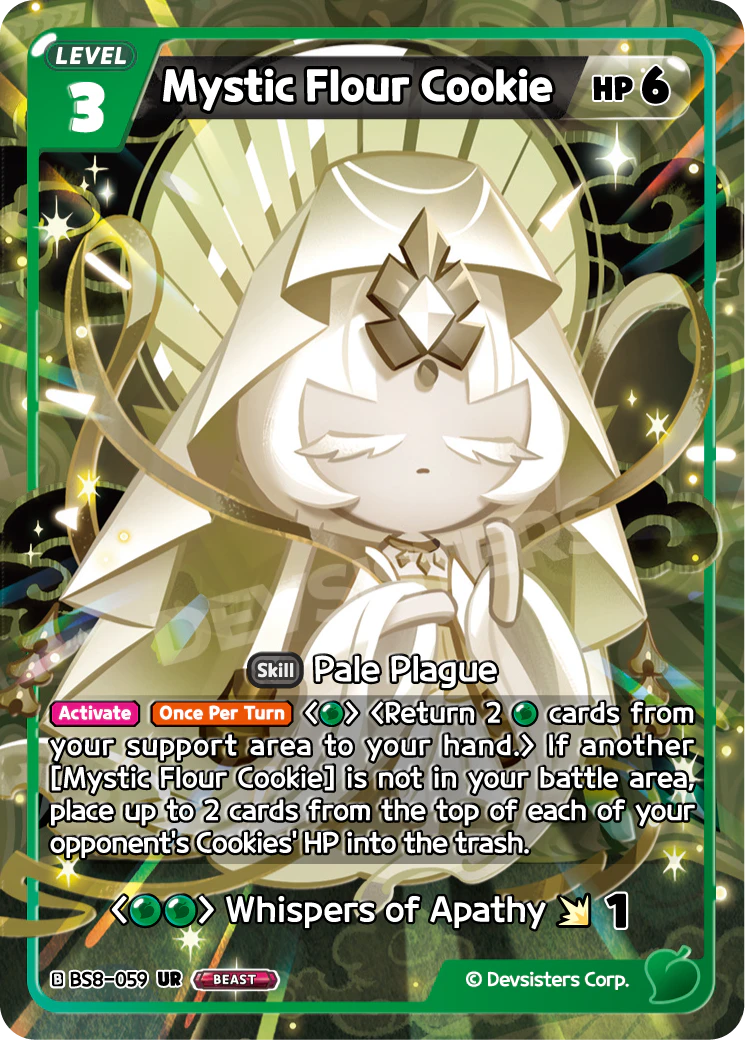 Mystic Flour Cookie BS8-059 ULTRA RARE (GREEN)