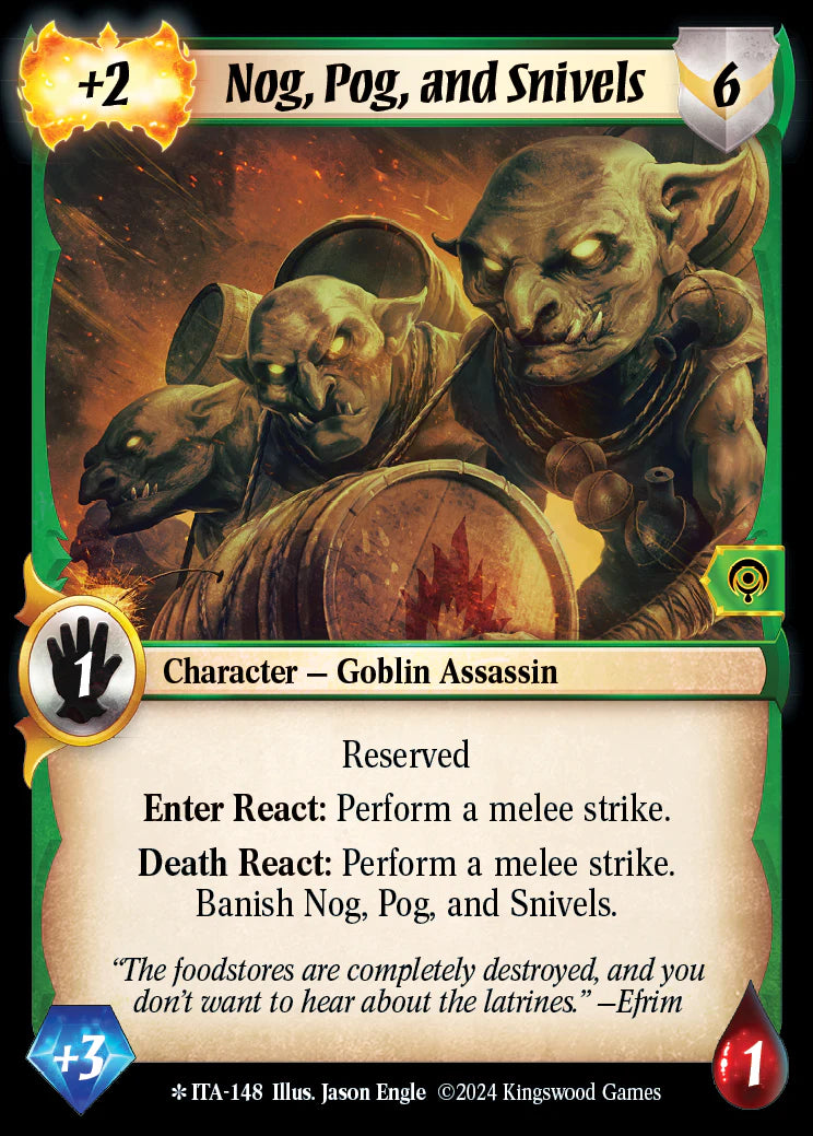 Nog Pog and Snivels ITA-148 Legendary Foil