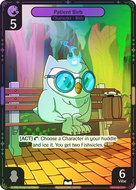 Vibes Tcg: Birb and Pengu: Patient Birb #145 Foil