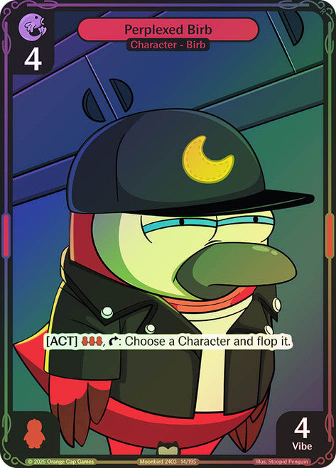 Vibes Tcg: Birb and Pengu: Perplexed Birb #014 Birb Foil