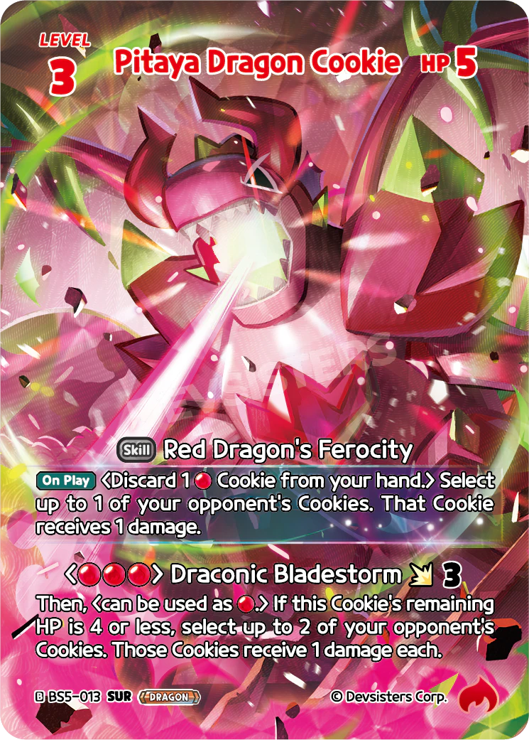 Pitaya Dragon Cookie BS5_013 Red SUR