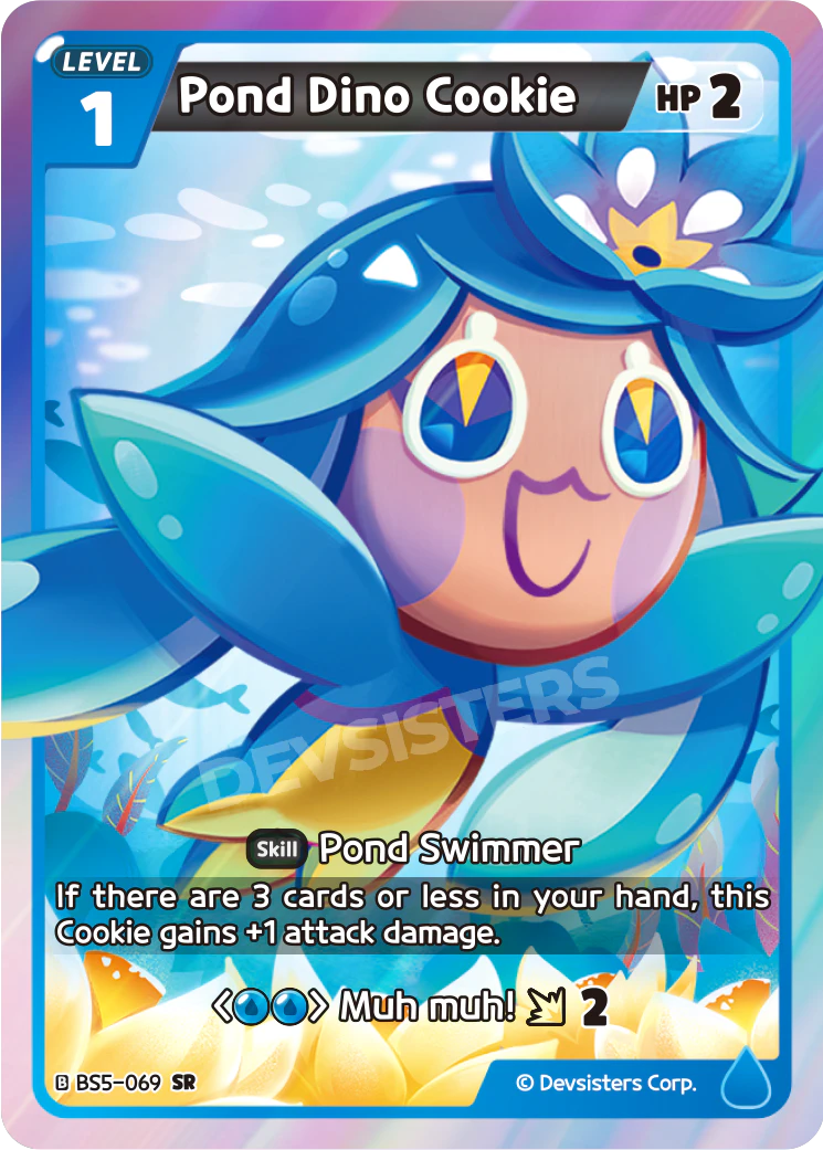 Pond Dino Cookie BS5_069 Blue SR