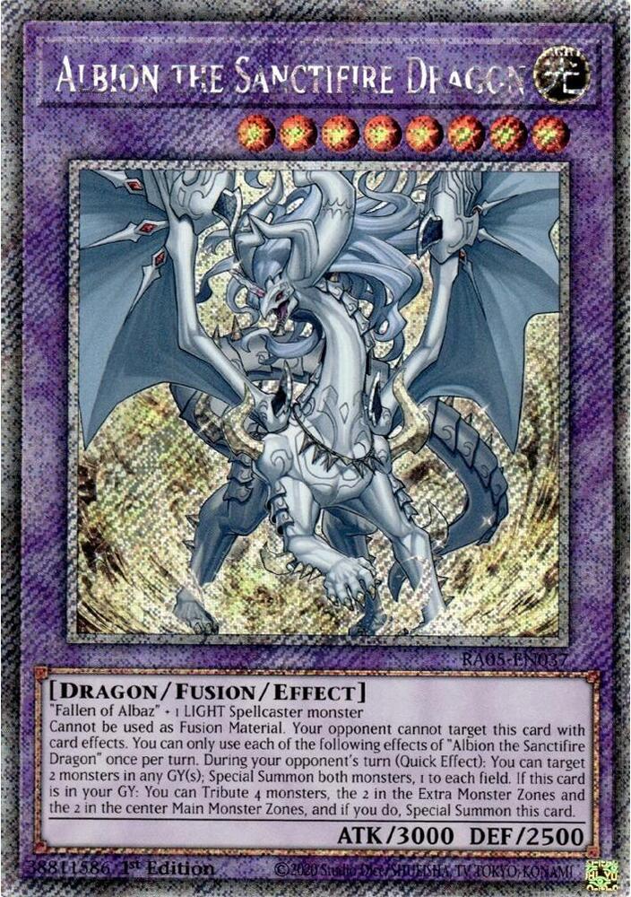 Rarity Collection 5 Albion the Sanctifire Dragon RA05-EN037 PSR