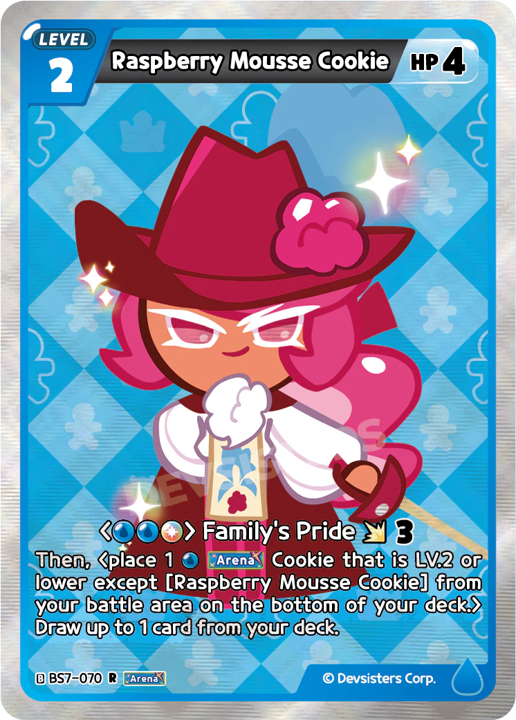 Raspberry Mousse Cookie BS7_070 Blue Mix Rare