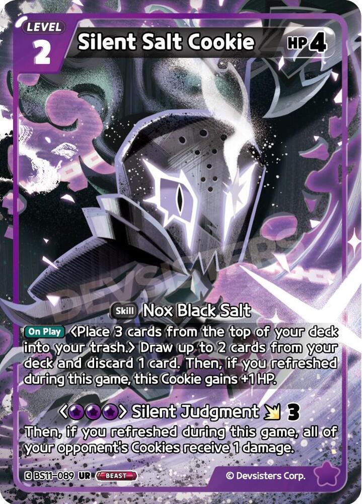 Silent Salt Cookie BS11-089 - The Dark Enchantress War (BS10-BS11) Purple