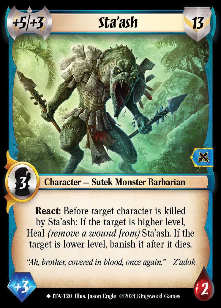 Sta'ash ITA-120 Rare
