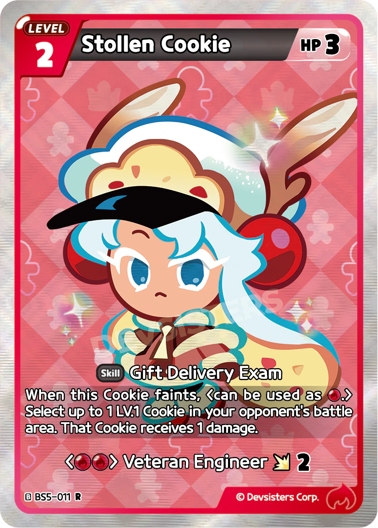 Stollen Cookie BS5_011 Red Rare