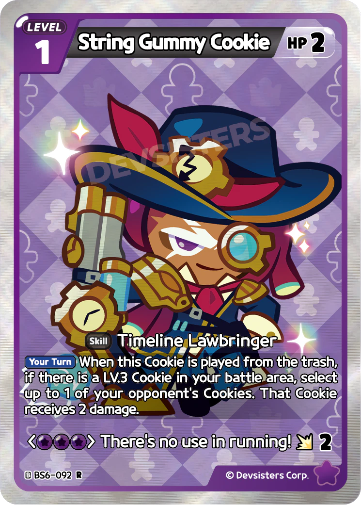 String Gummy Cookie BS6_092 Purple Rare