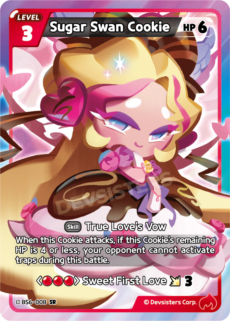 Sugar Swan Cookie BS6_008 Red SR