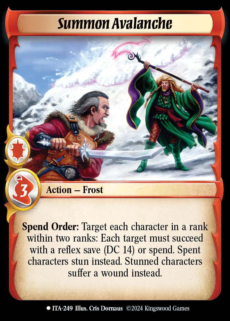Summon Avalanche ITA-249 Foil