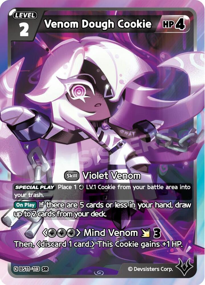 Venom Dough Cookie BS11-113 - The Dark Enchantress War (BS10-BS11) Black
