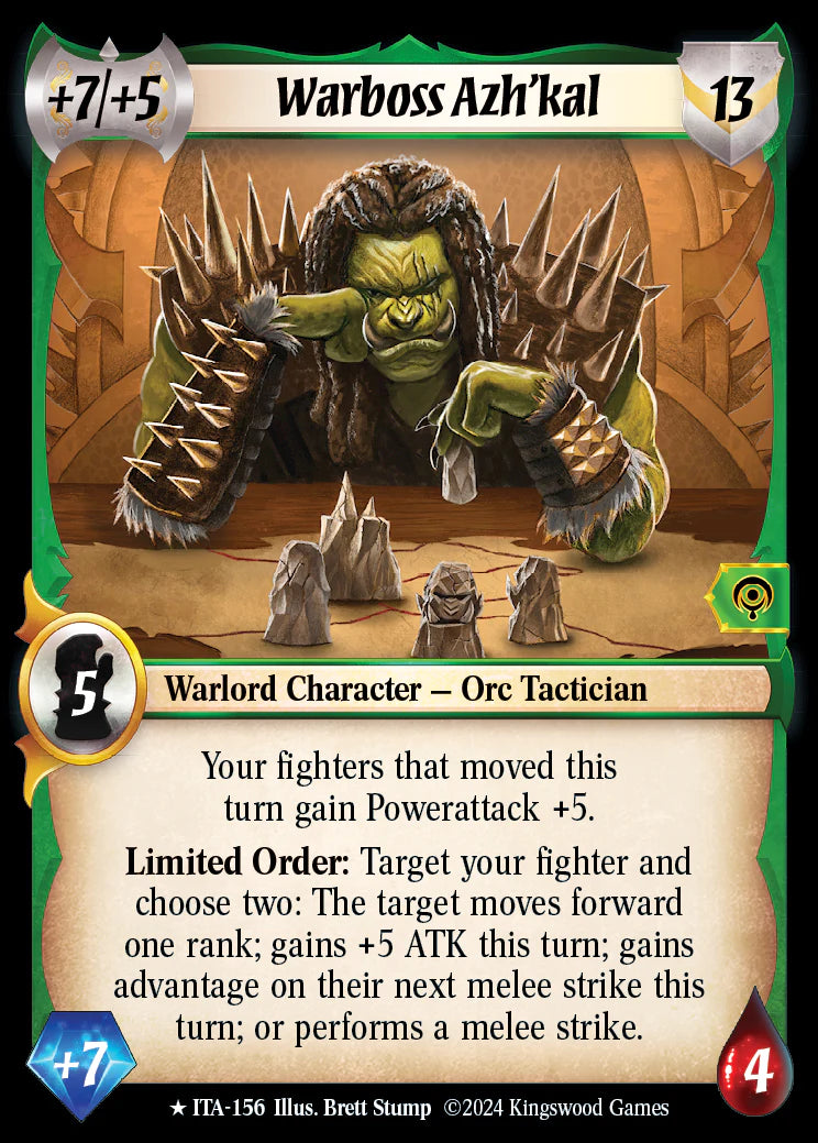 Warboss Azh'kal ITA-156 Rare