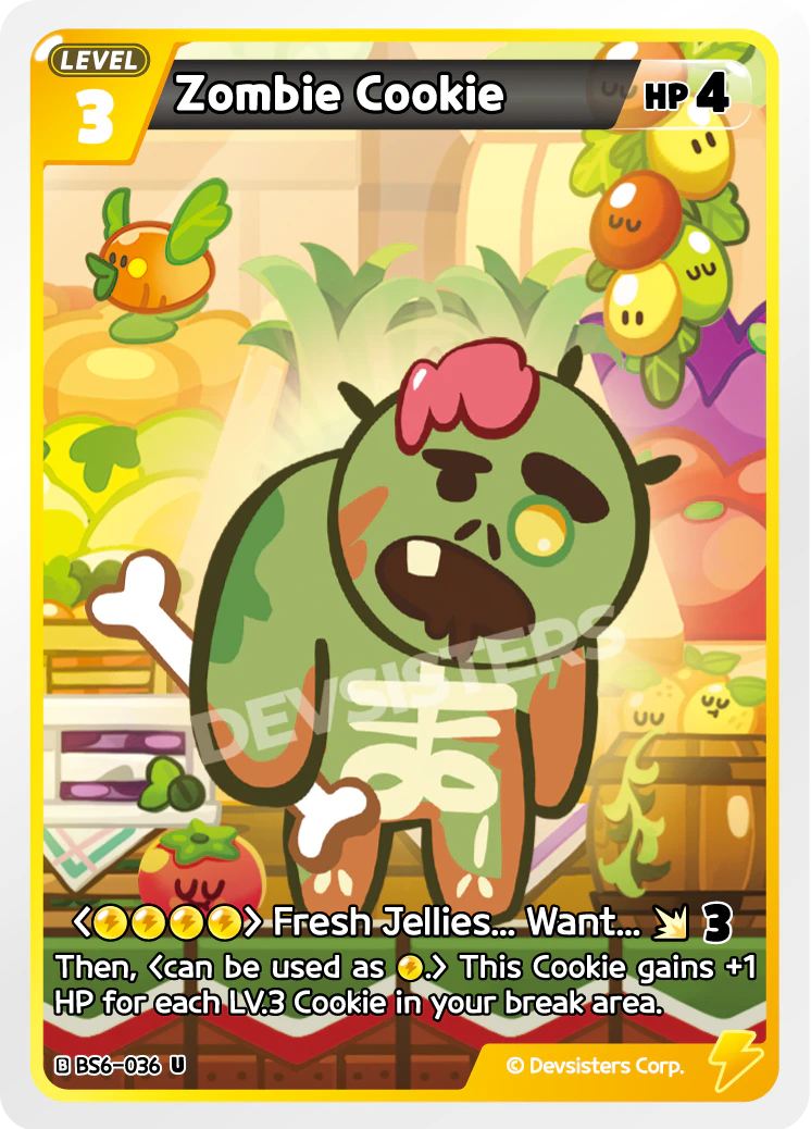 Zombie Cookie BS6_036 Yellow Uncommon
