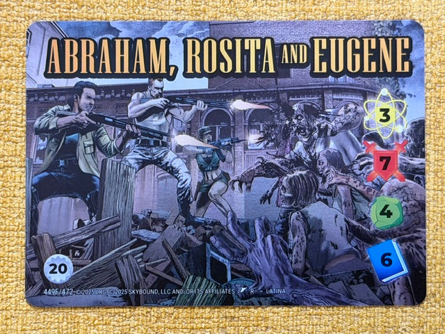 ABRAHAM ROSITA EUGENE 449F Overpower Skybound Invincible/Walking Dead RARE FOIL