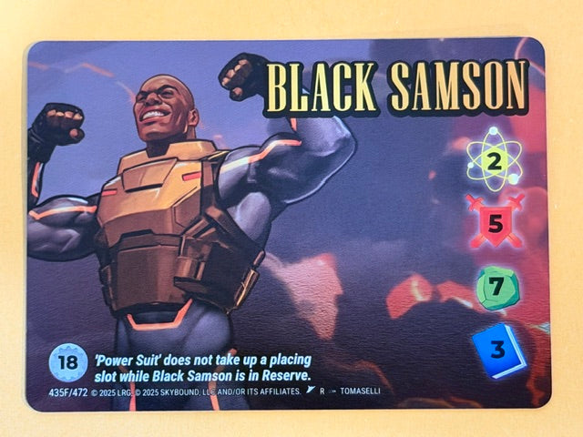 BLACK SAMSON 435F/472 Overpower Skybound Invincible/Walking Dead RARE FOIL