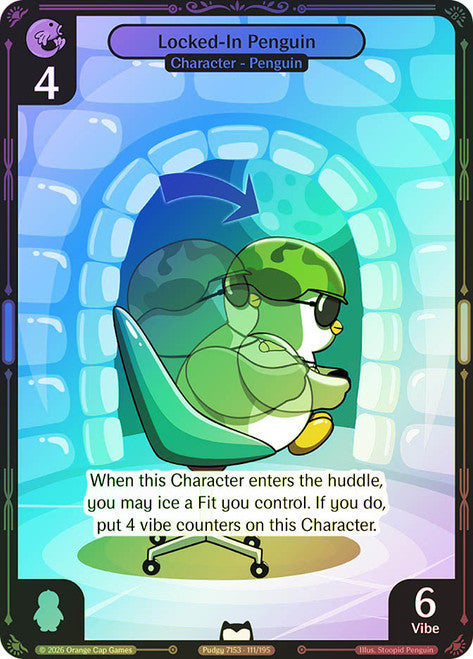 Locked-In Penguin #111 Common Foil