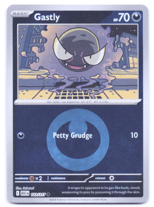 ME: Ascended Heroes #123/217 Gastly (Energy Symbol Pattern)