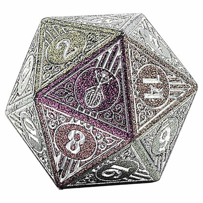 HYMGHO PREMIUM 7-Set Bard Solid Metal: Glitter Purple with Silver