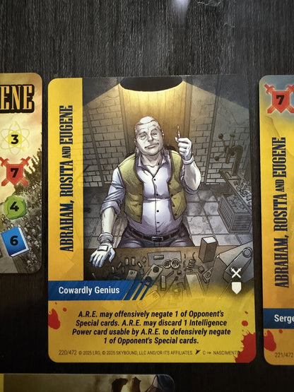 ABRAHAM, ROSITA & EUGENE Overpower Skybound Invincible/Walking Dead 7-Card Set