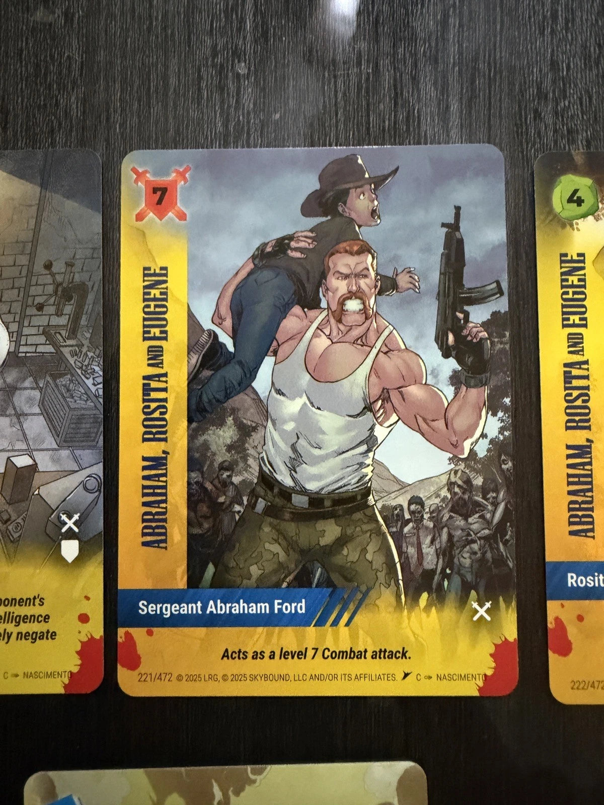 ABRAHAM, ROSITA & EUGENE Overpower Skybound Invincible/Walking Dead 7-Card Set
